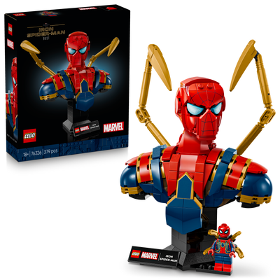 LEGO 76326 Marvel Iron Spider-Man Bust Collectible Adult Building Set