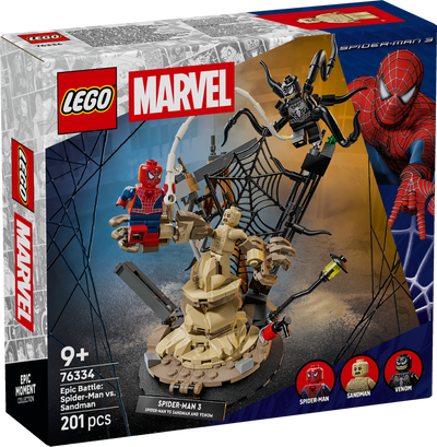 LEGO 76334 Super Heroes Epic Battle SpiderMan vs. Sandman