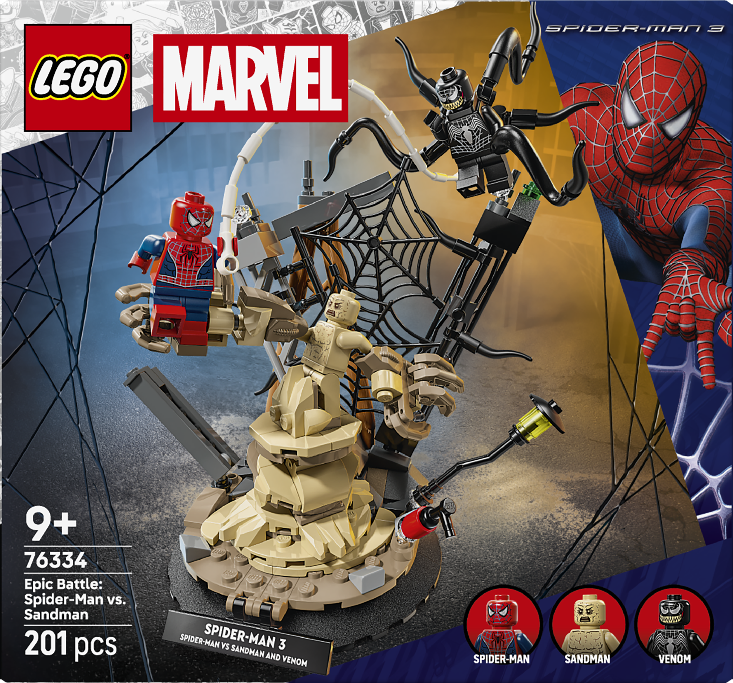 LEGO 76334 Super Heroes Epic Battle SpiderMan vs. Sandman