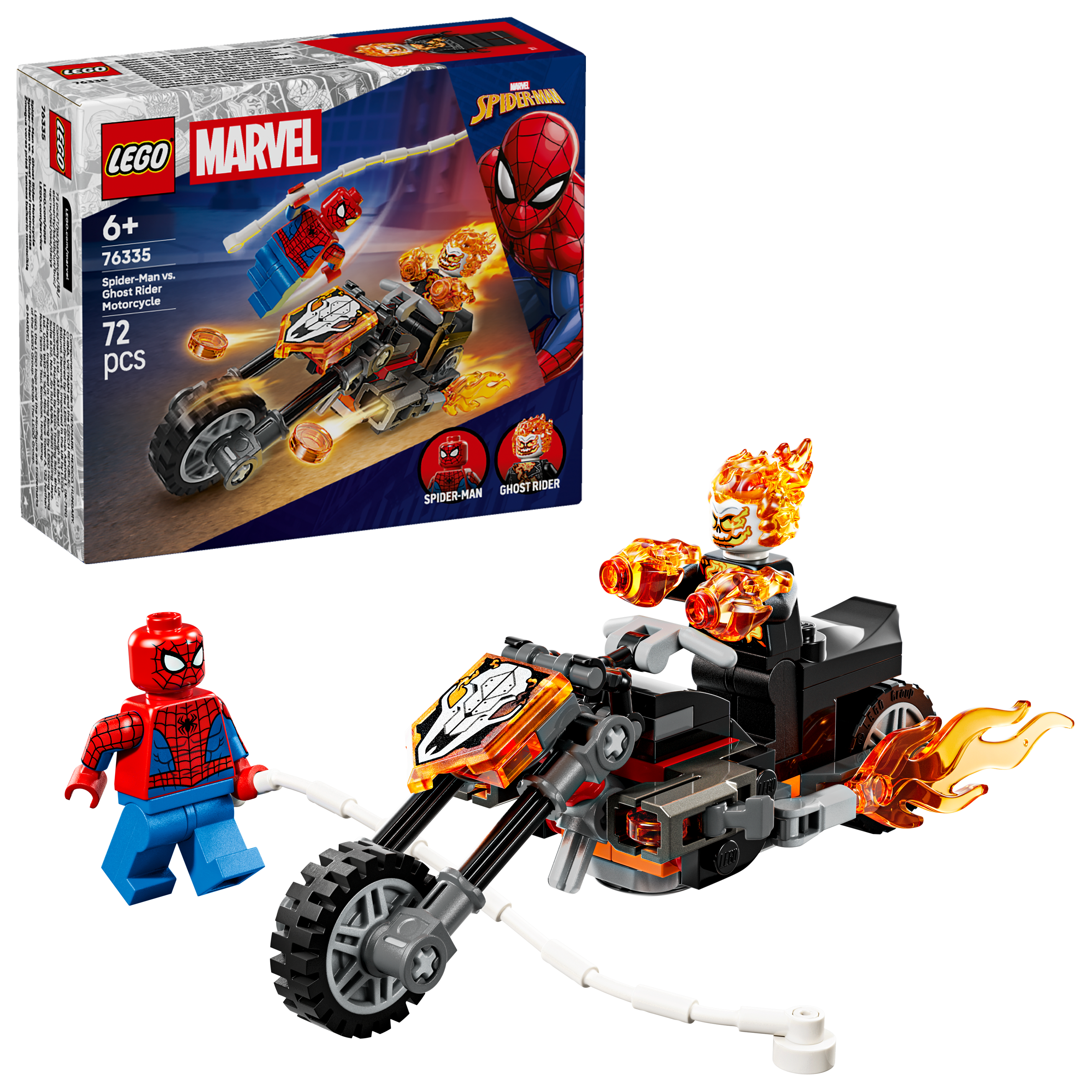 LEGO 76335 Super Heroes SpiderMan vs. Ghost Rider Motorcycle
