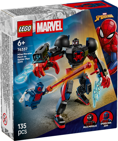 LEGO 76337 Super Heroes Miles Morales Mech vs. SpiderMan 2099
