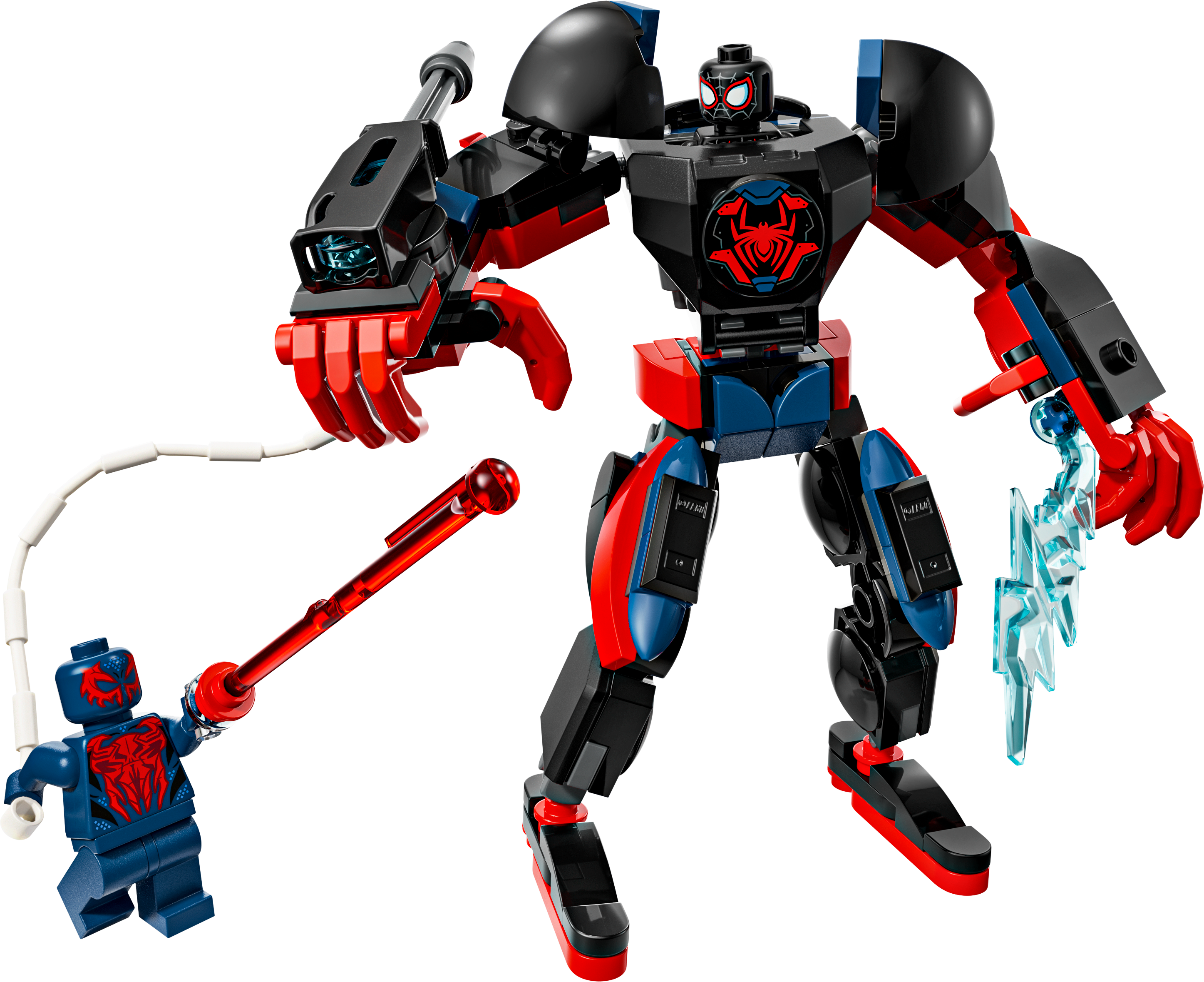 LEGO 76337 Super Heroes Miles Morales Mech vs. SpiderMan 2099