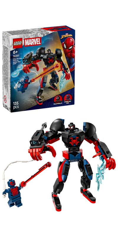 LEGO 76337 Super Heroes Miles Morales Mech vs. SpiderMan 2099