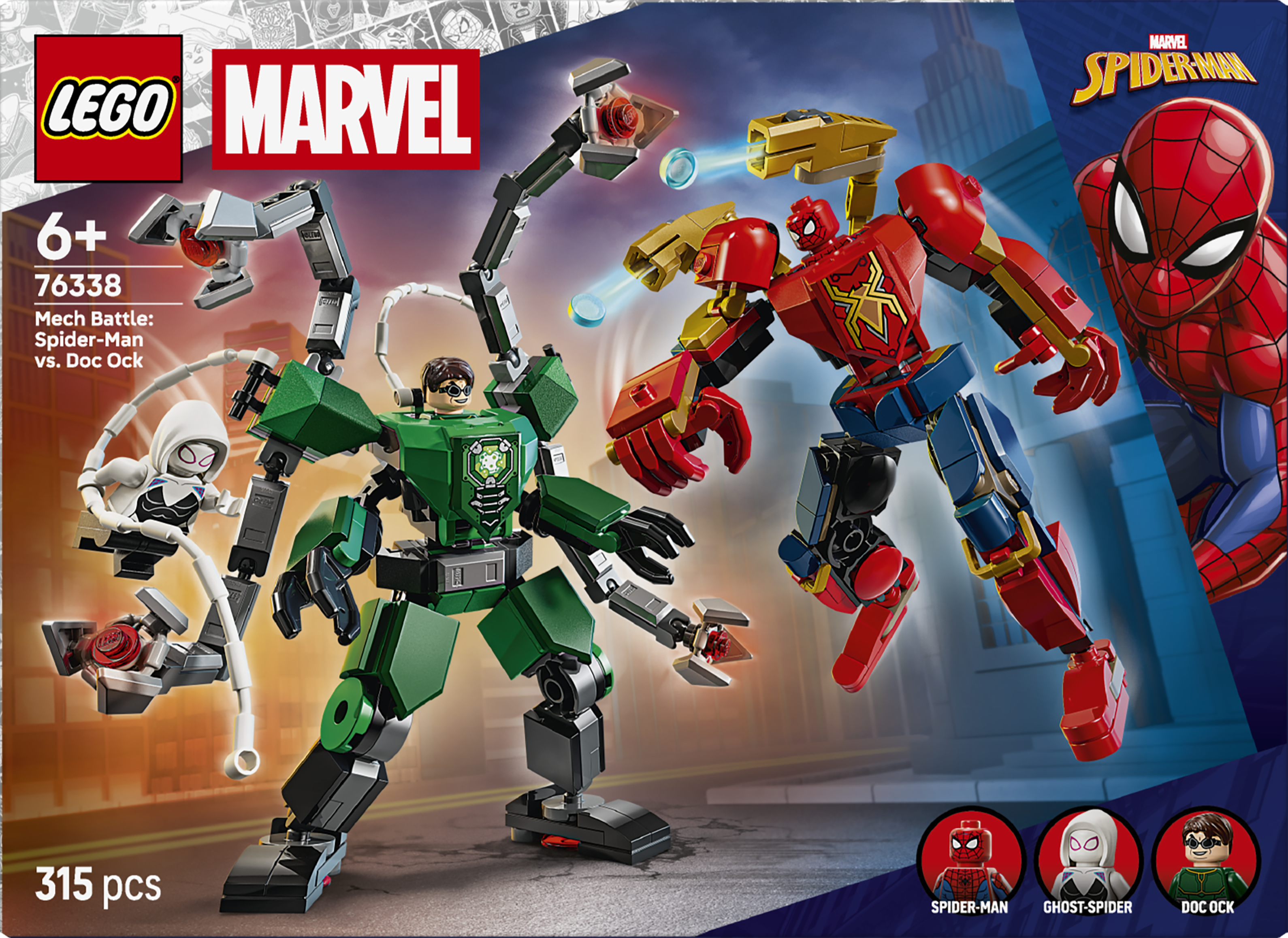 LEGO 76338 Super Heroes Mech Battle SpiderMan vs. Doc Ock