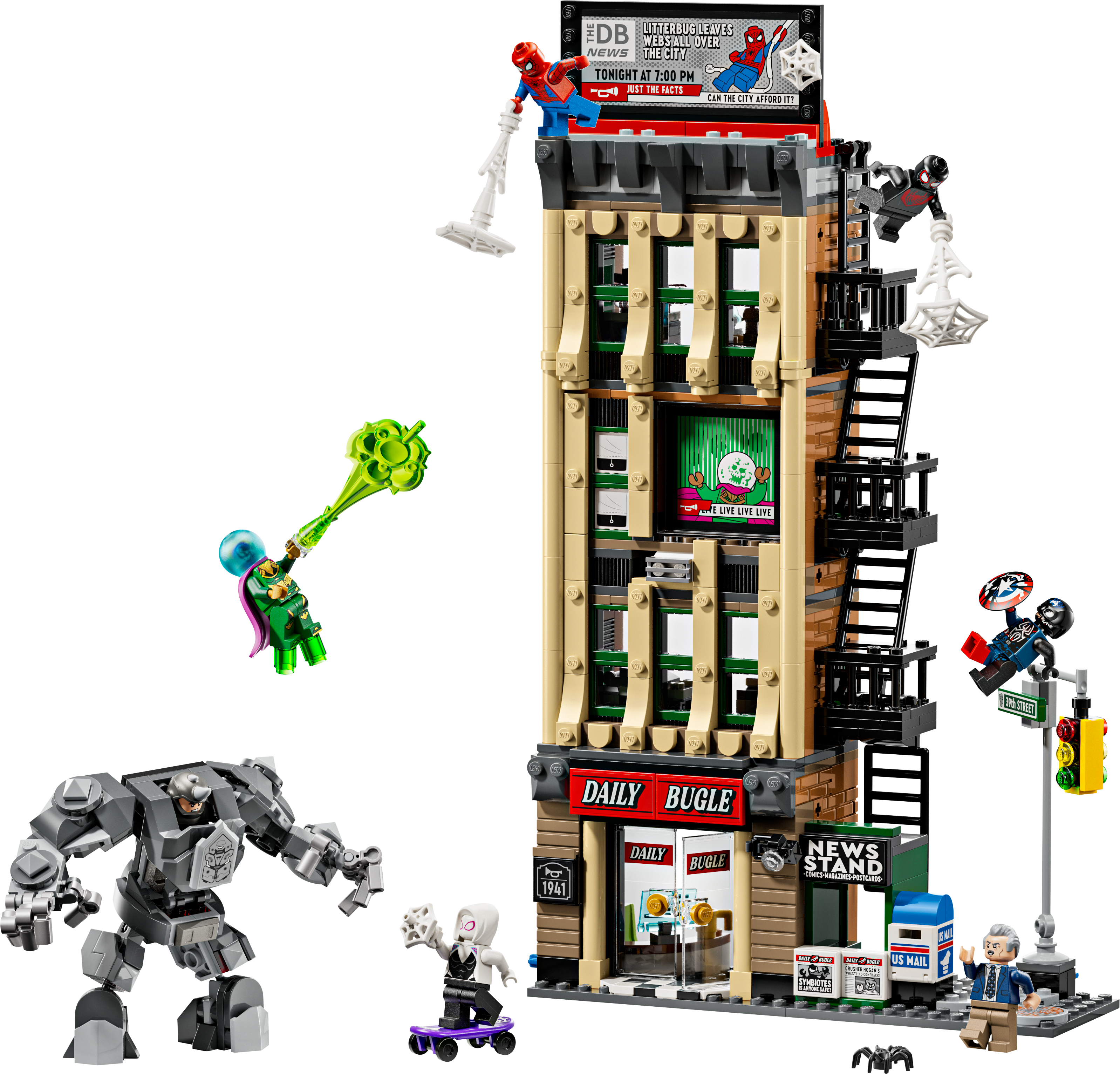 LEGO 76342 Super Heroes SpiderMan vs. Mysterio The Daily Bugle