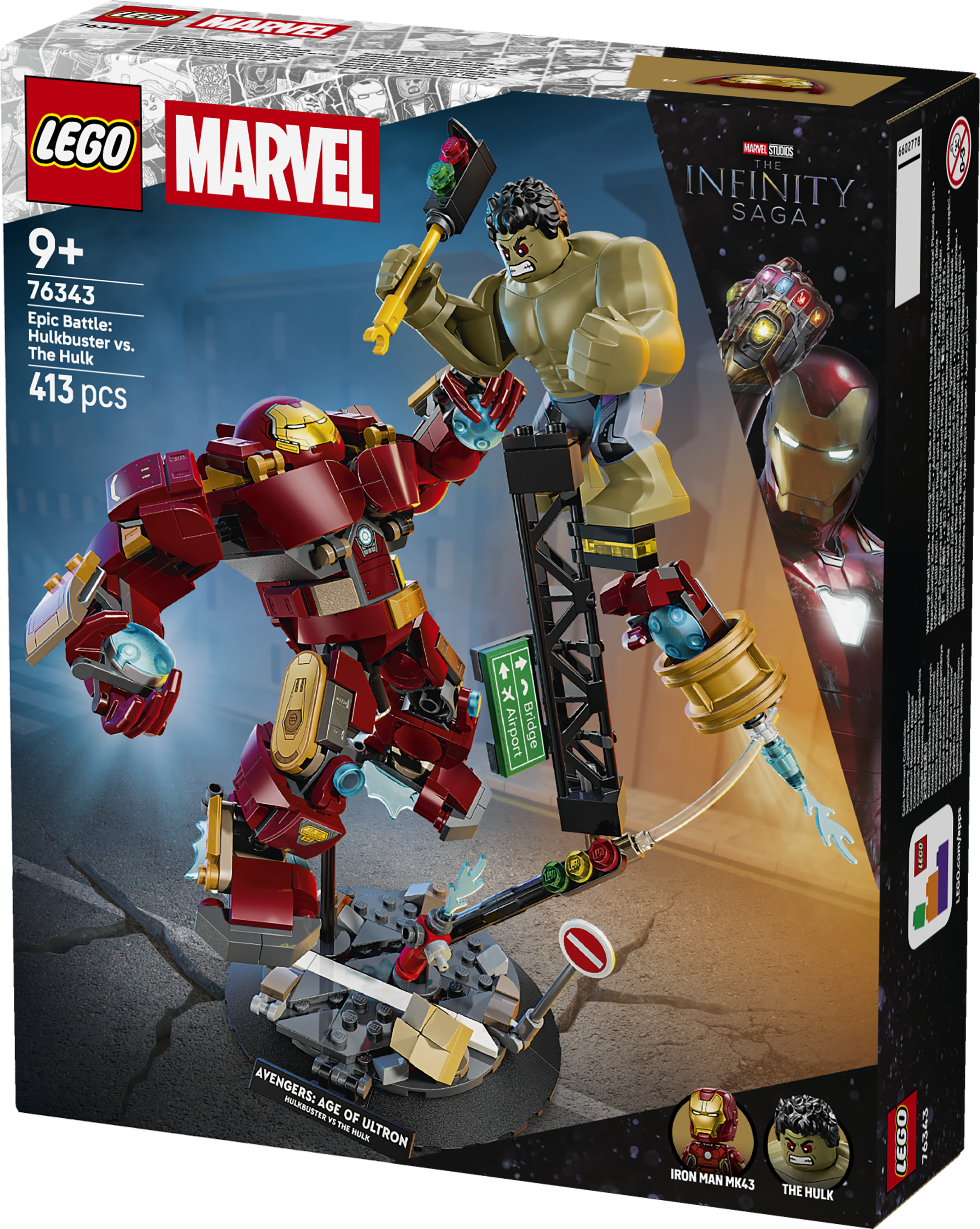 LEGO 76343 Super Heroes Epic Battle Hulkbuster vs. The Hulk