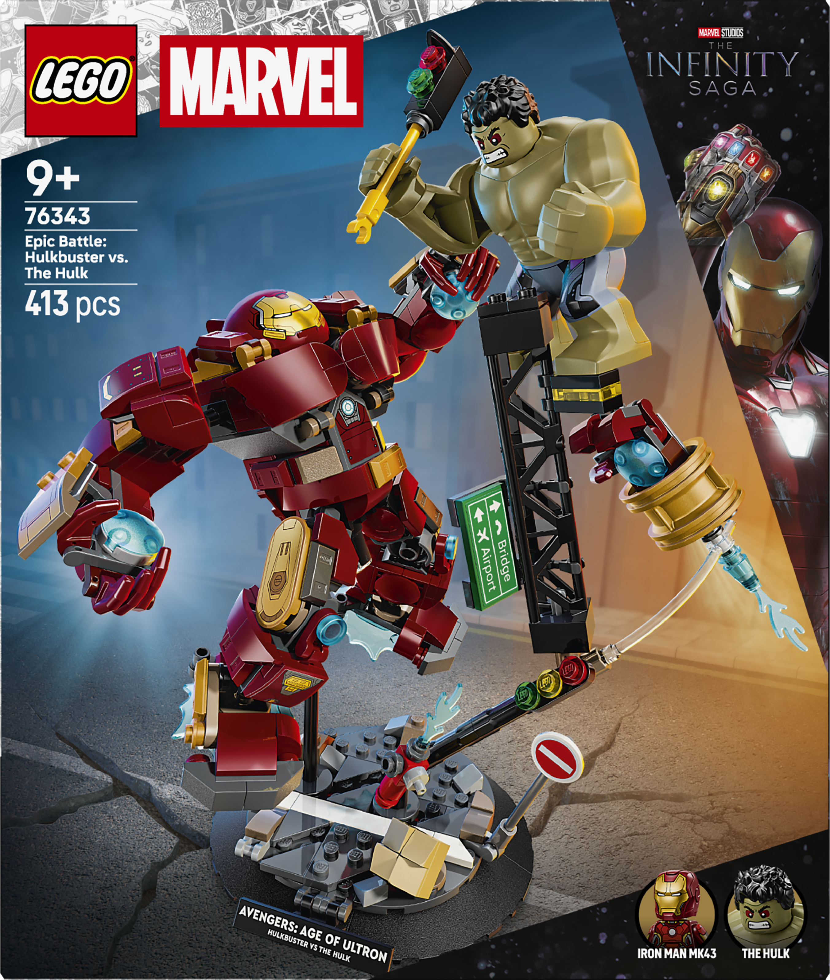 LEGO 76343 Super Heroes Epic Battle Hulkbuster vs. The Hulk