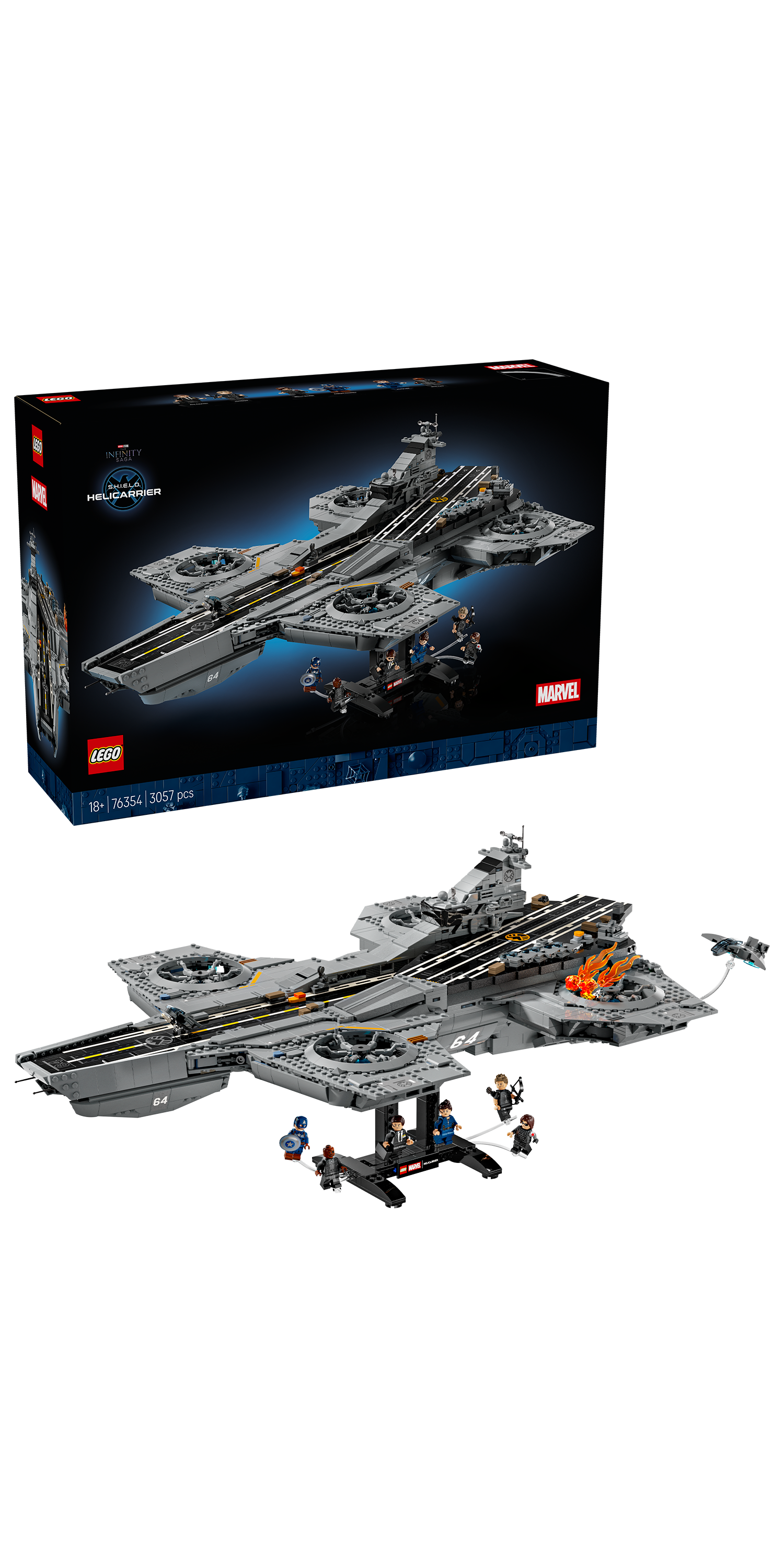 LEGO 76354 Marvel S.H.I.E.L.D. Helicarrier Building Set