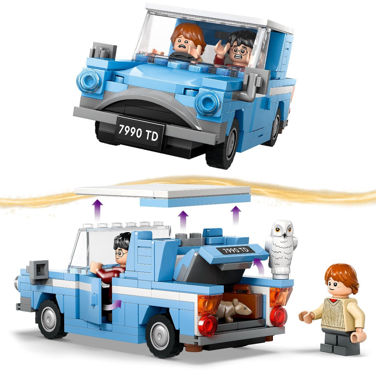 LEGO 76424 Harry Potter Flying Ford Anglia Car Toy Set