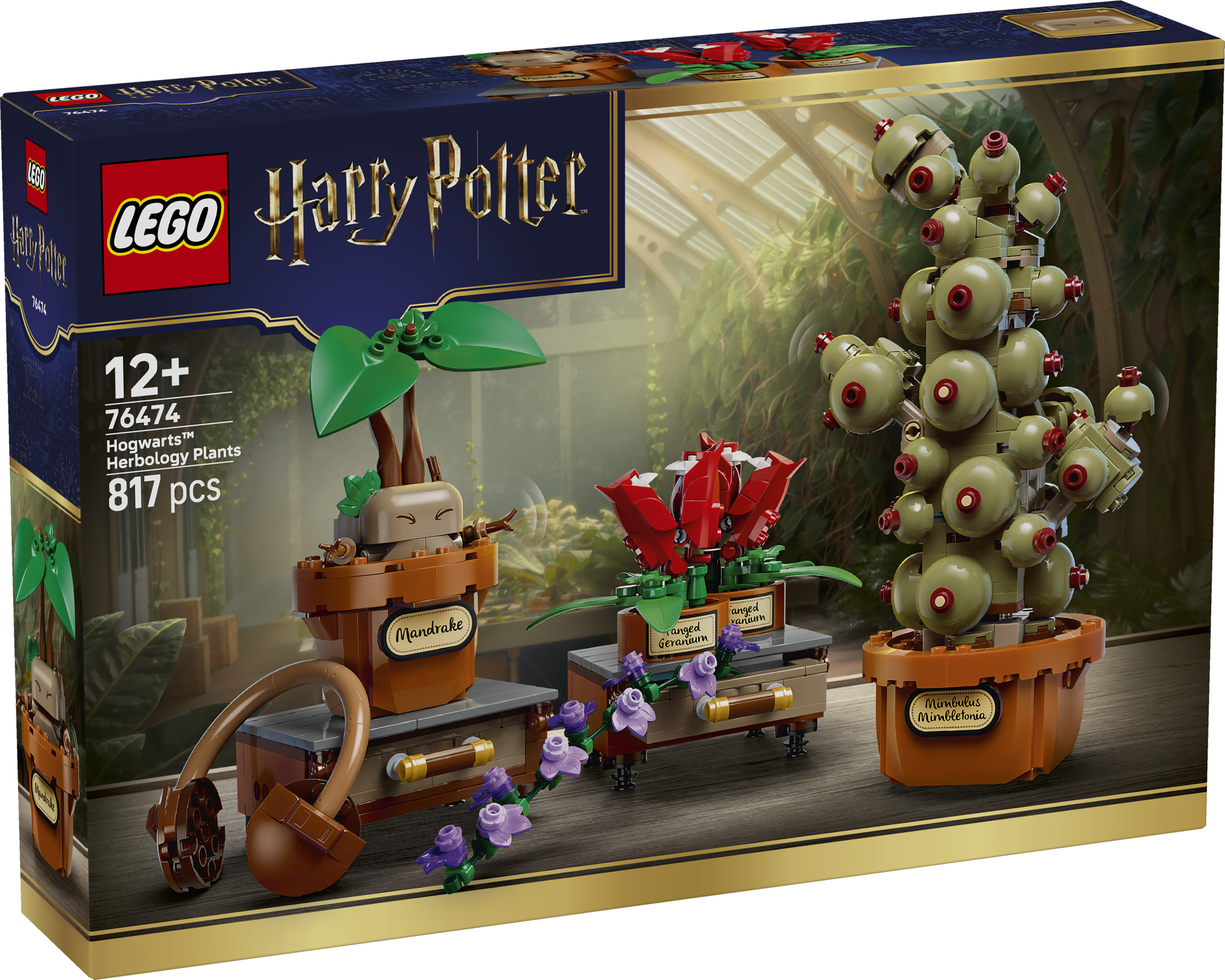 LEGO 76474 Harry Potter™ Hogwarts™ Herbology Plants Set
