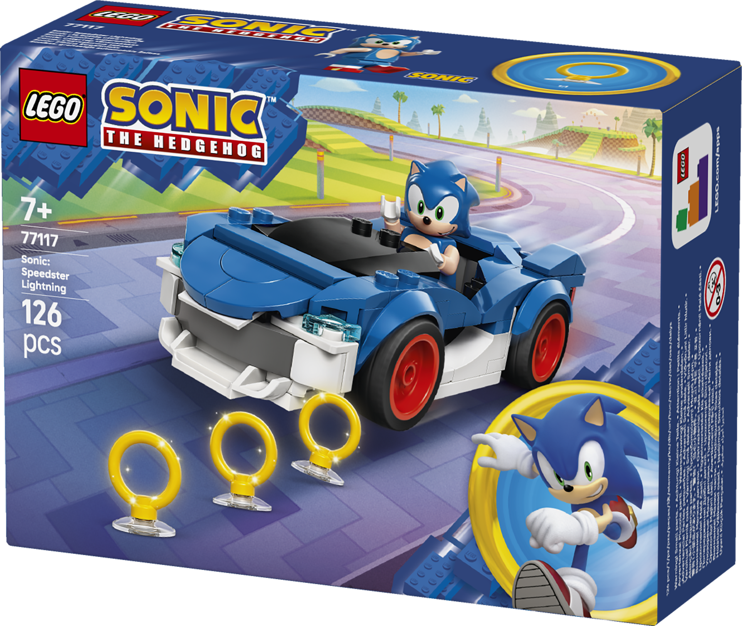 LEGO 77117 Sonic the Hedgehog. Sonic Speedster Lightning