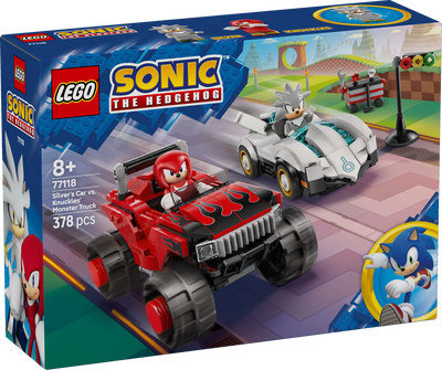 LEGO 77118 Sonic the Hedgehog Silver's Car vs. Knuckles' Monster Truck