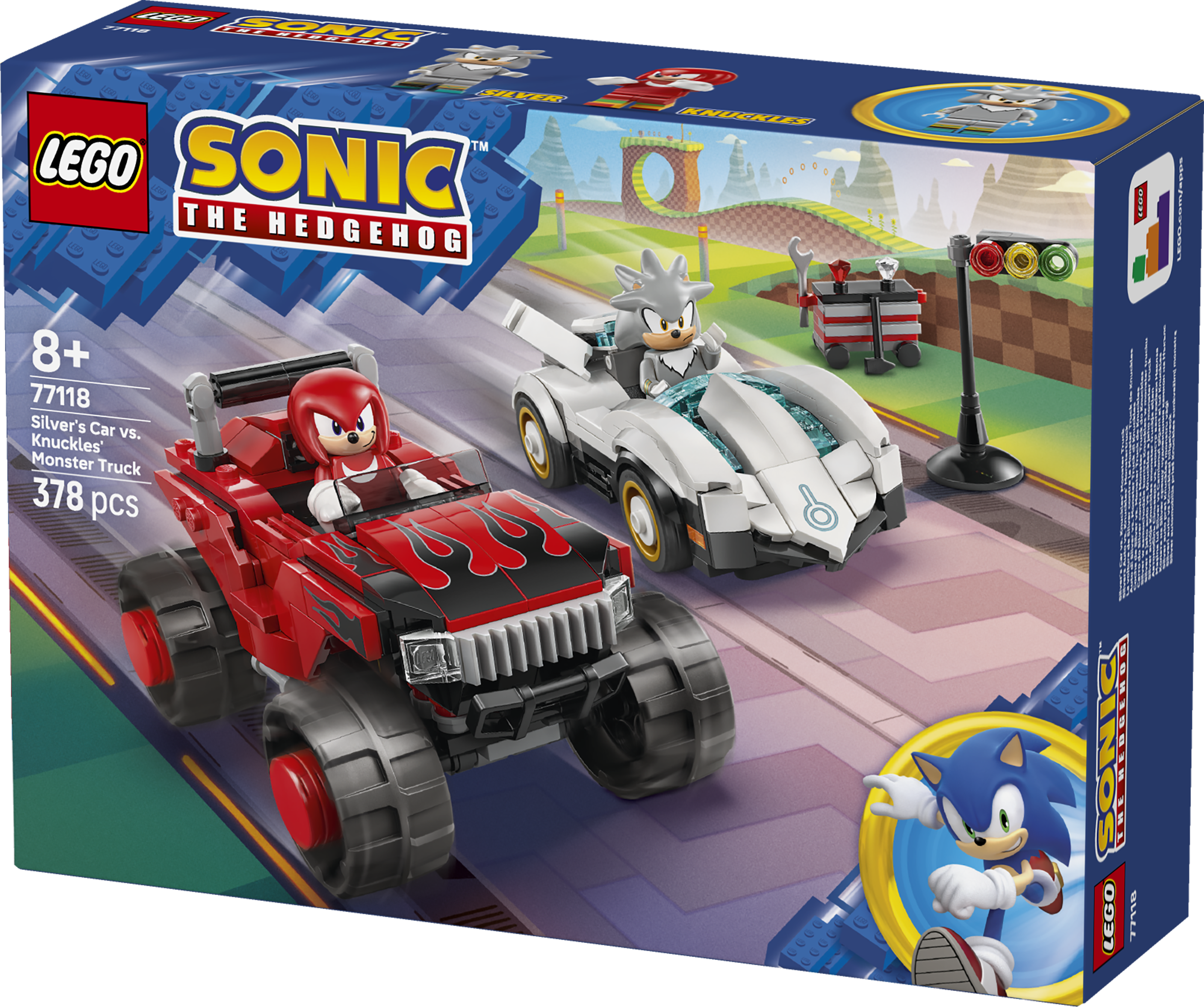 LEGO 77118 Sonic the Hedgehog Silver's Car vs. Knuckles' Monster Truck