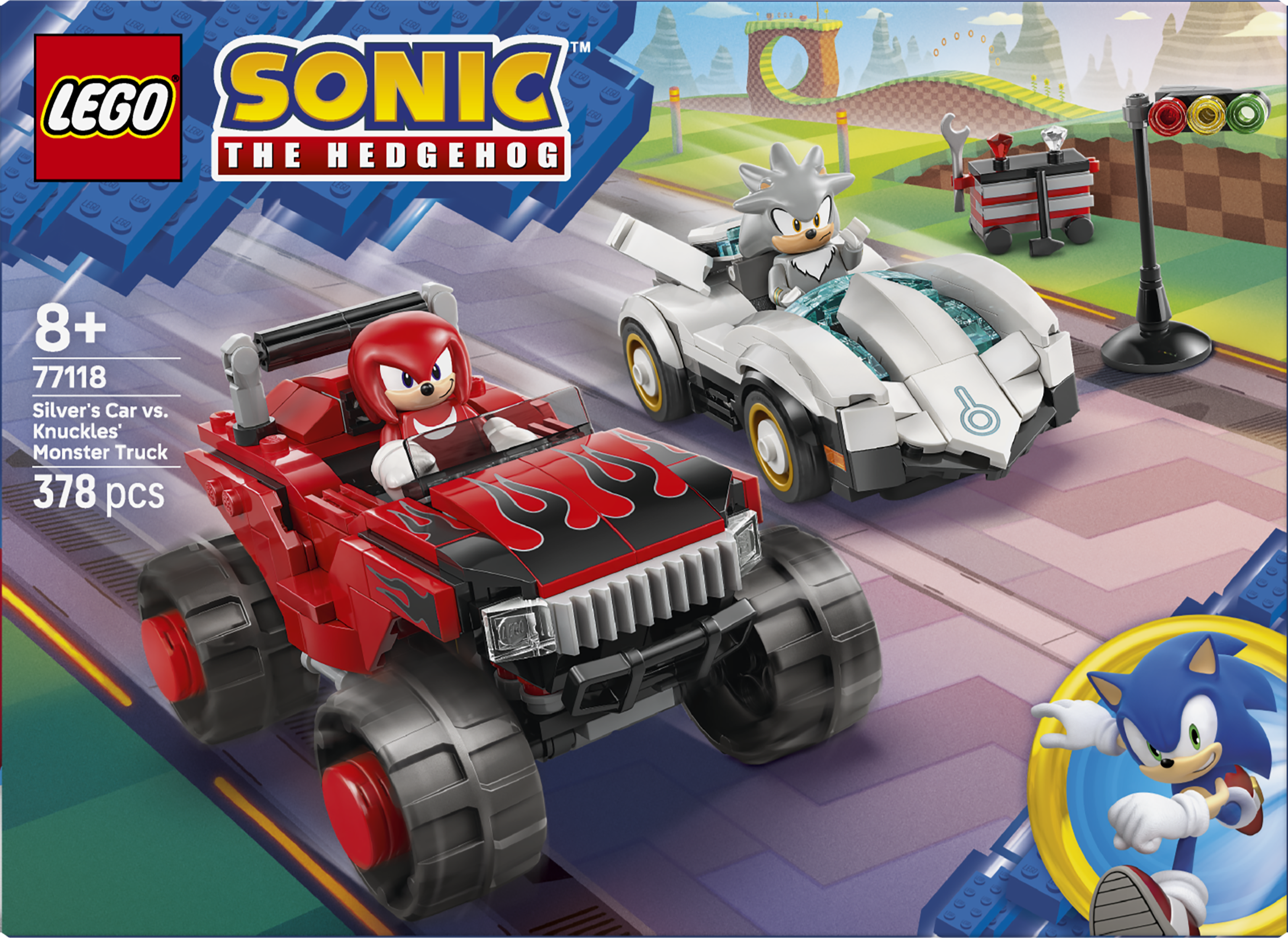 LEGO 77118 Sonic the Hedgehog Silver's Car vs. Knuckles' Monster Truck