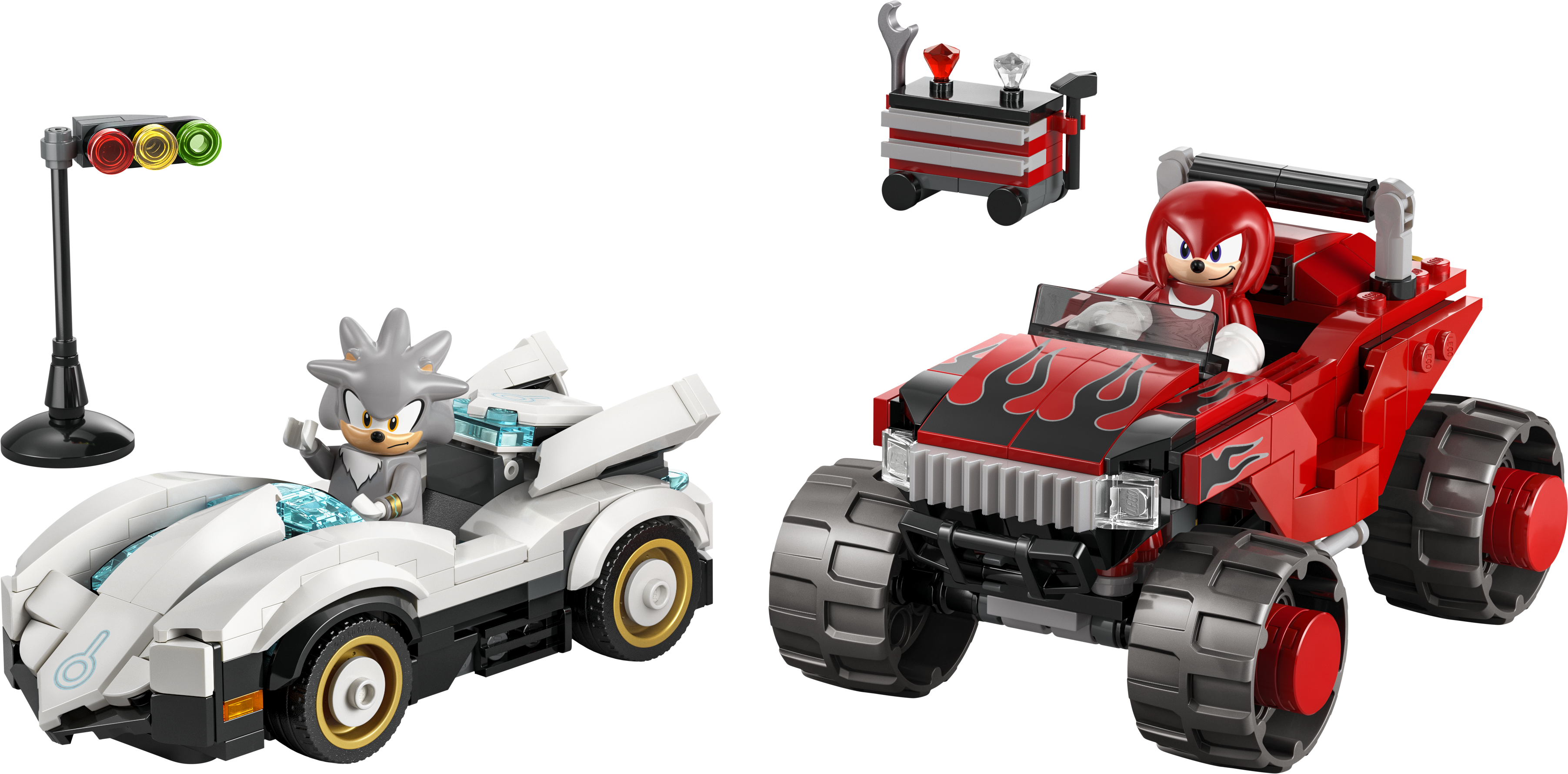 LEGO 77118 Sonic the Hedgehog Silver's Car vs. Knuckles' Monster Truck