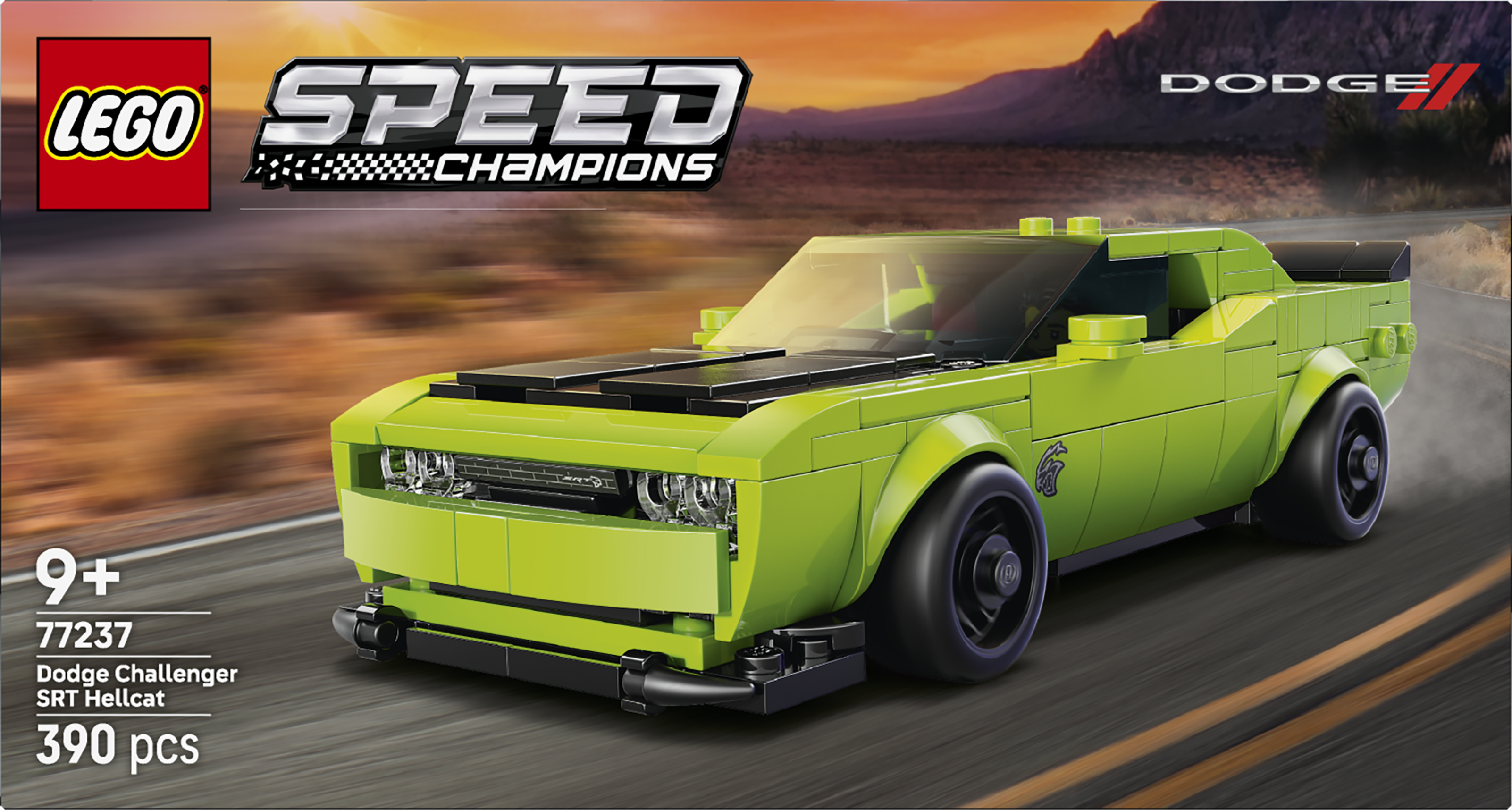 LEGO 77237 Speed Champions Dodge Challenger SRT Hellcat Sports Car Toy