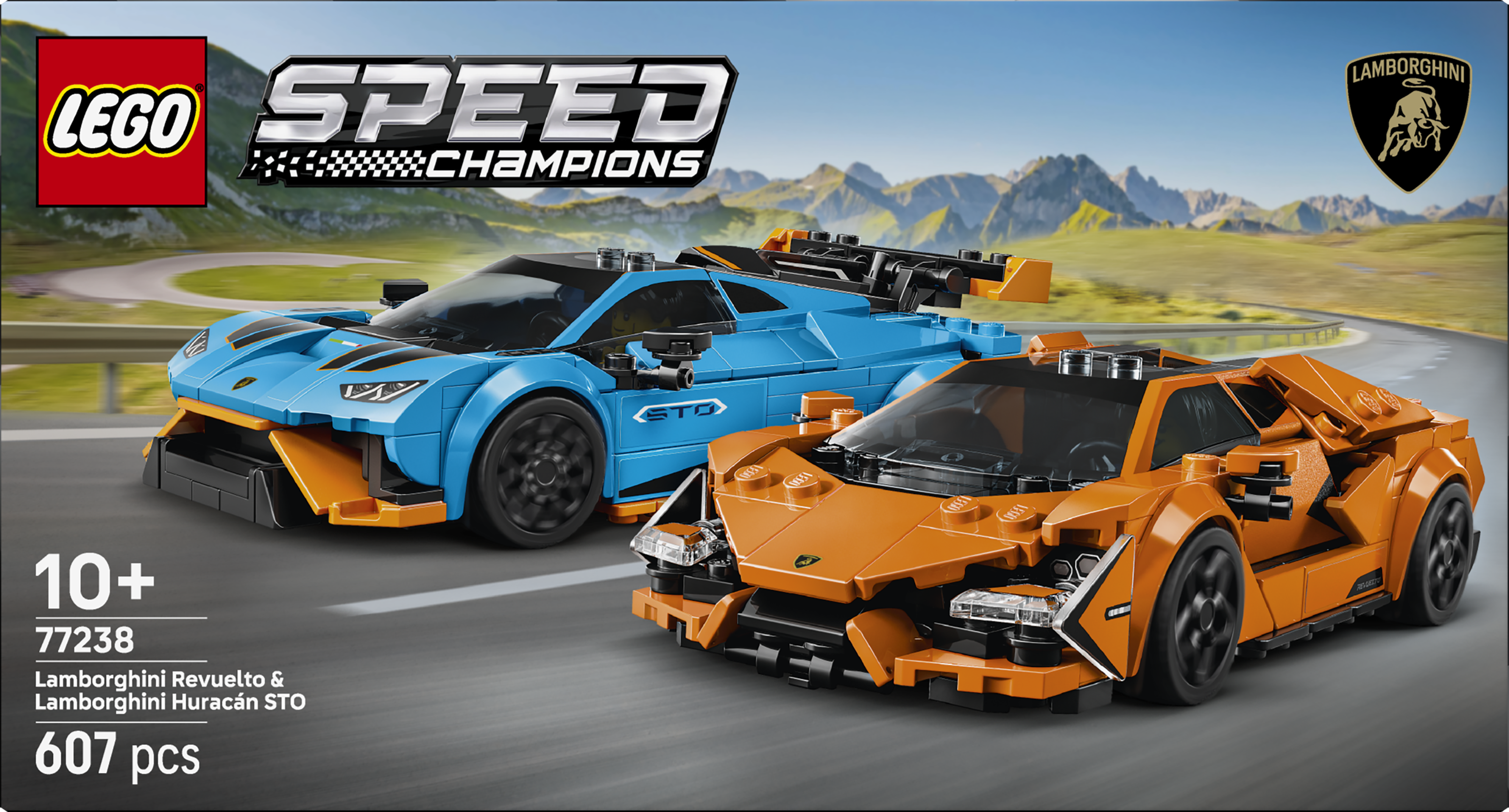 LEGO 77238 Speed Champions Lamborghini Revuelto & Huracán STO