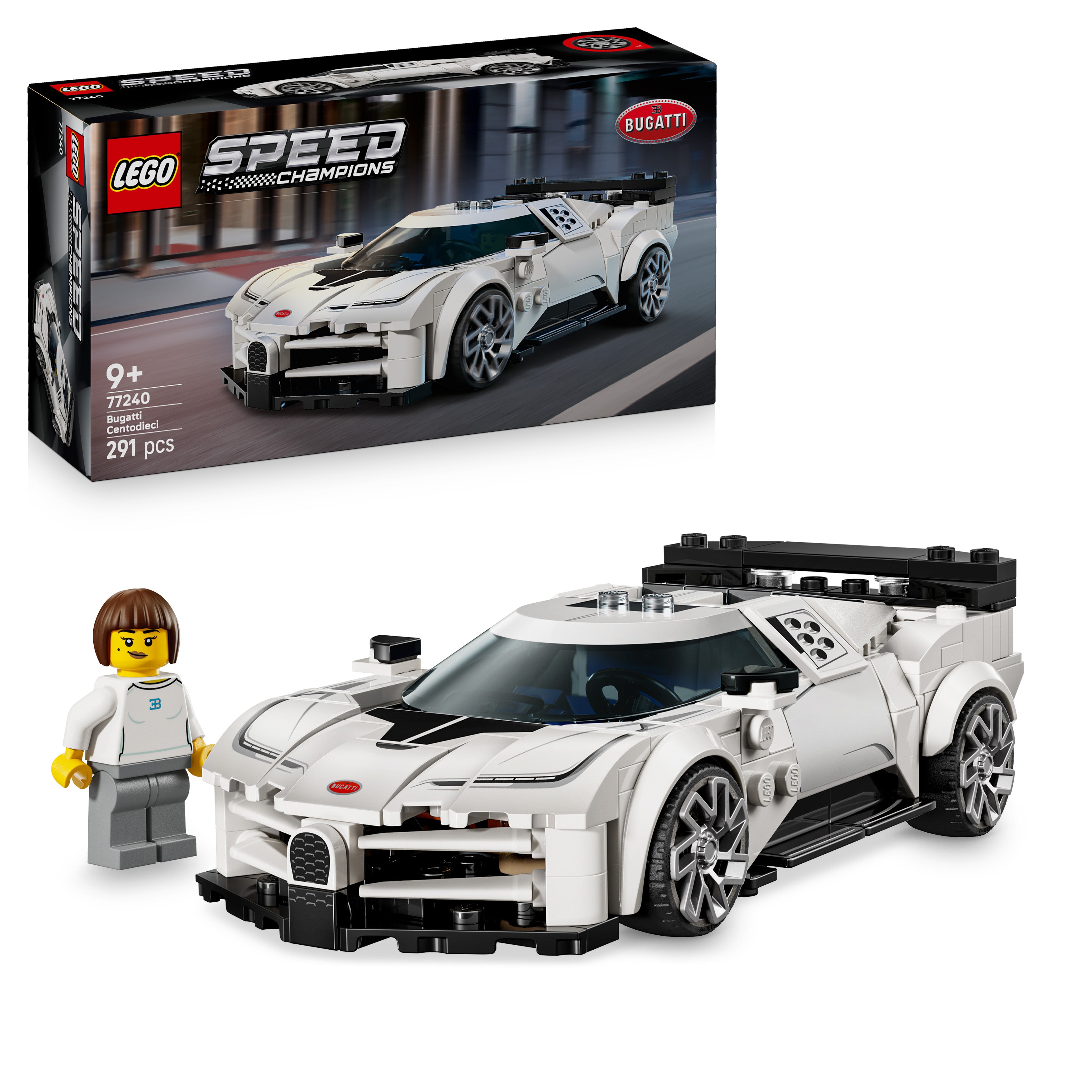 LEGO 77240 Speed Champions Bugatti Centodieci Hyper Sports Car Toy