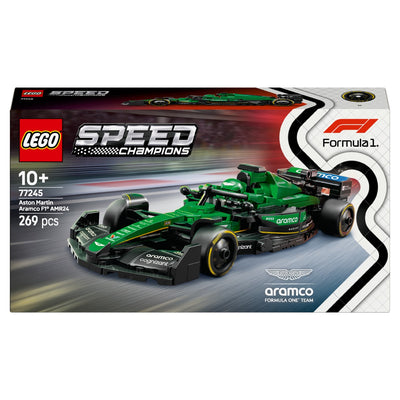LEGO 77245 Speed Champions Aston Martin Aramco F1 AMR24 Race Car Toy