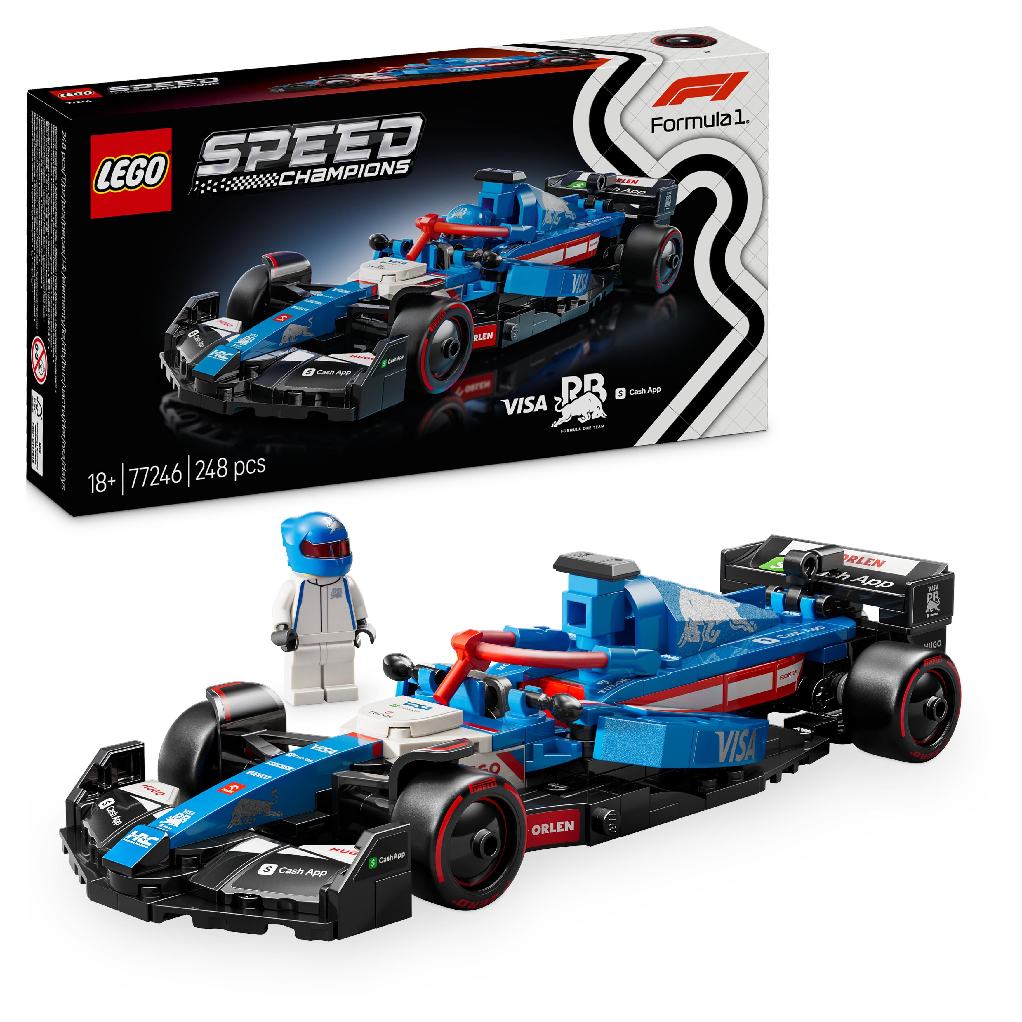 LEGO 77246 Speed Champions Visa Cash App RB VCARB 01 F1 Race Car Set