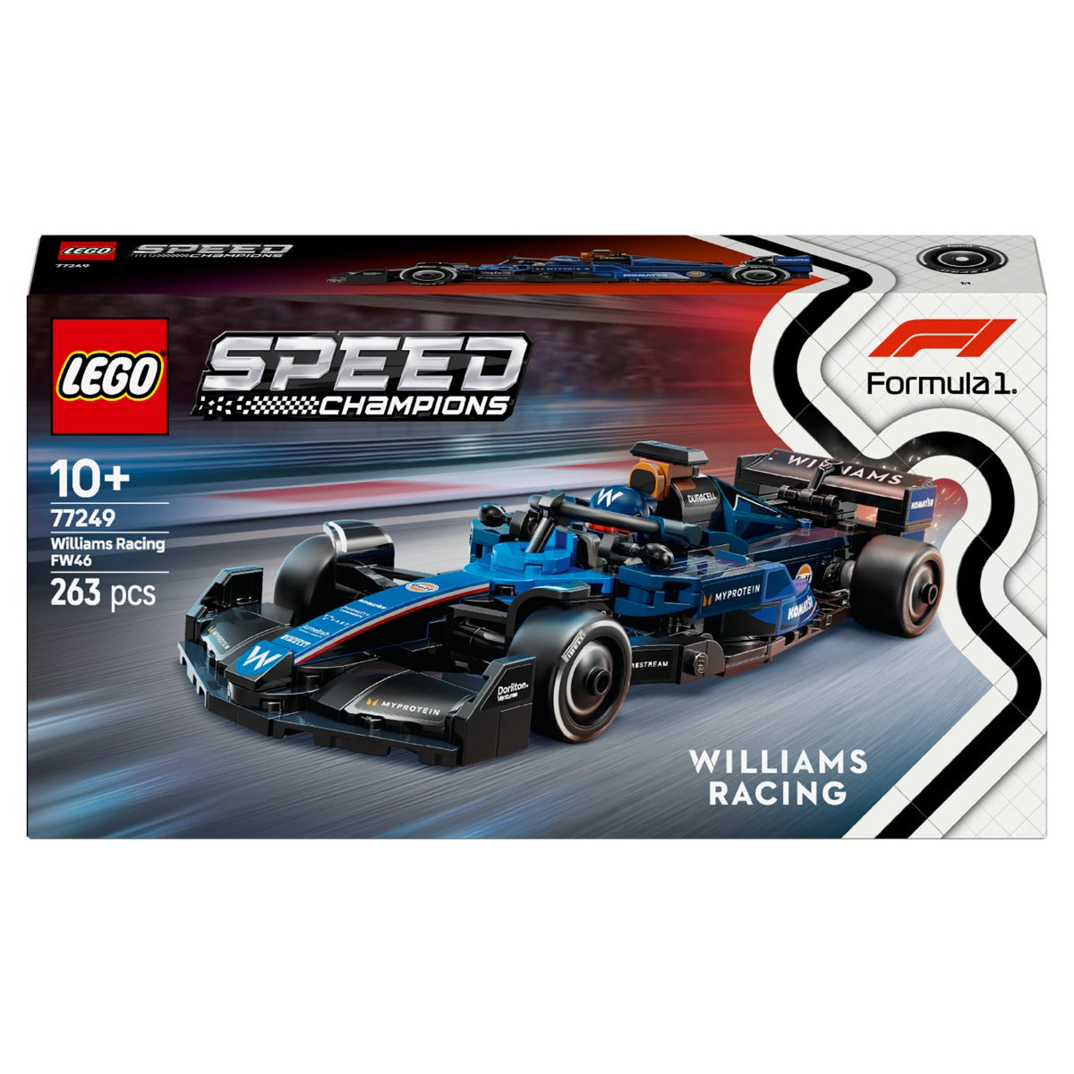 LEGO 77249 Speed Champions Williams Racing FW46 F1 Race Car Toy