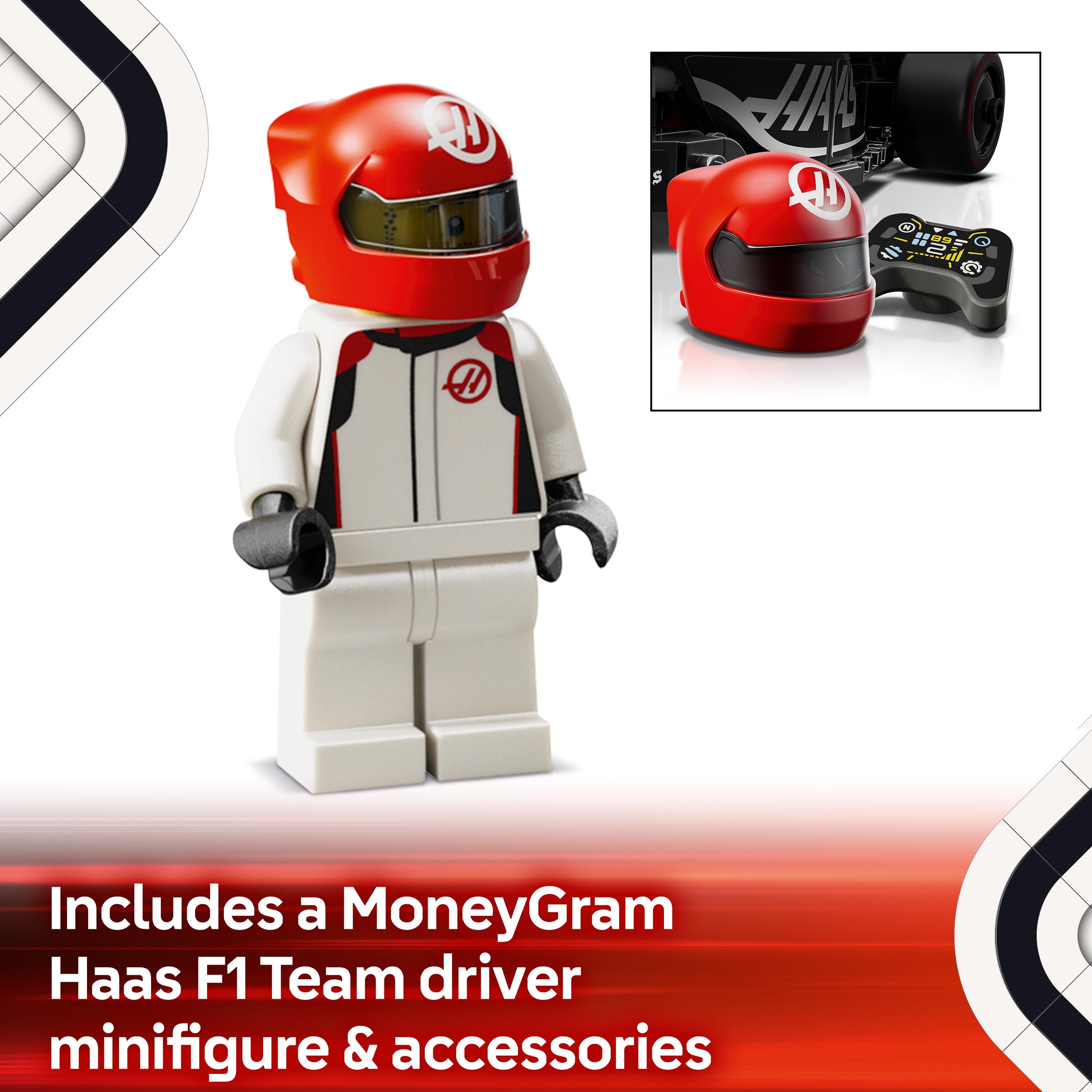 LEGO 77250 Speed Champions MoneyGram Haas F1 Team VF-24 Race Car Toy
