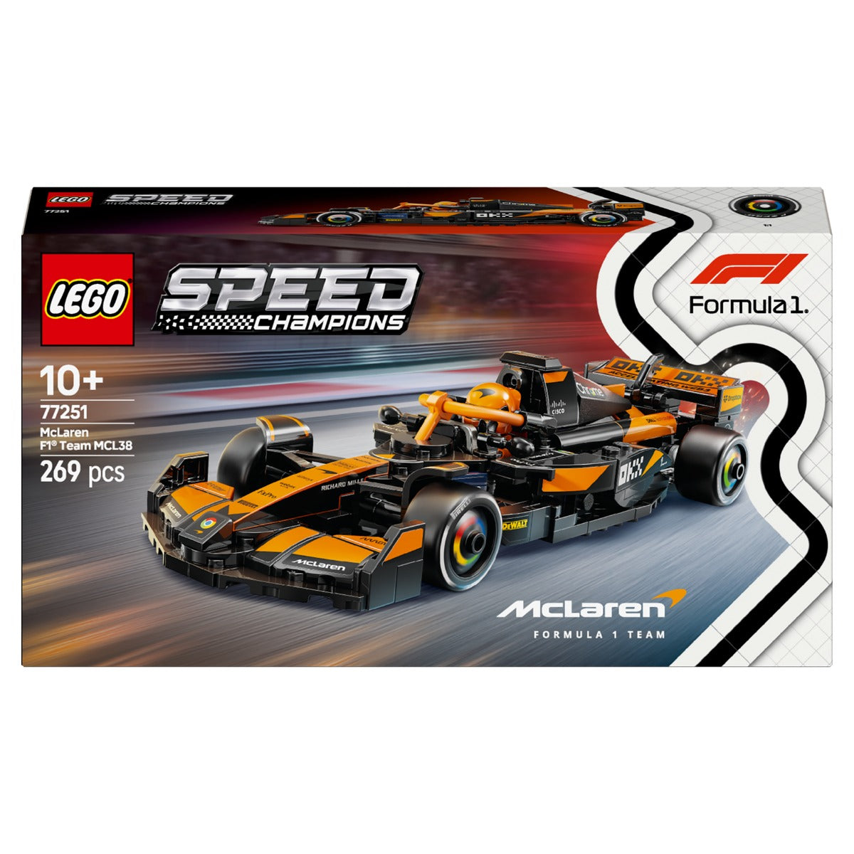 LEGO 77251 Speed Champions McLaren F1 Team MCL38 Race Car Toy