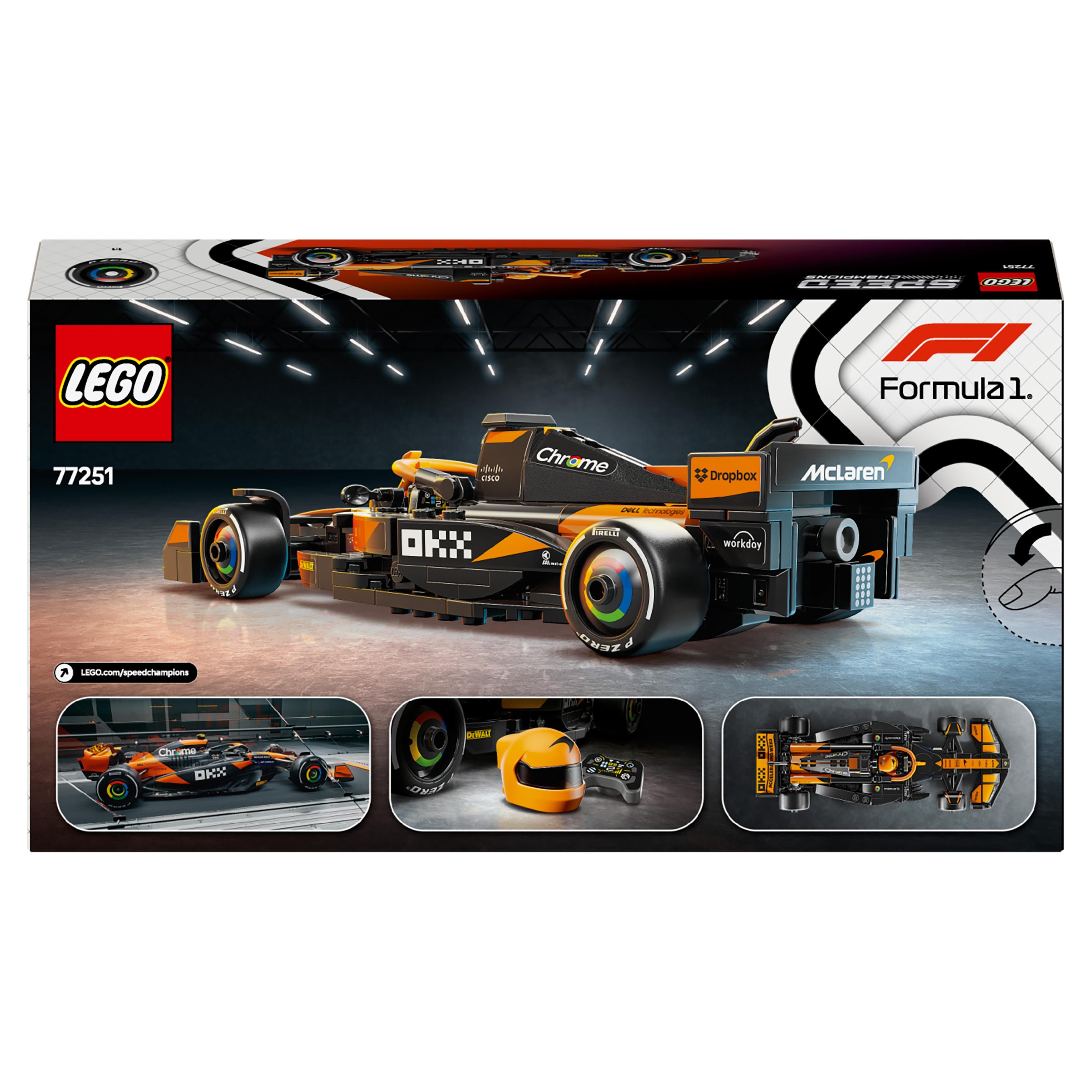 LEGO 77251 Speed Champions McLaren F1 Team MCL38 Race Car Toy