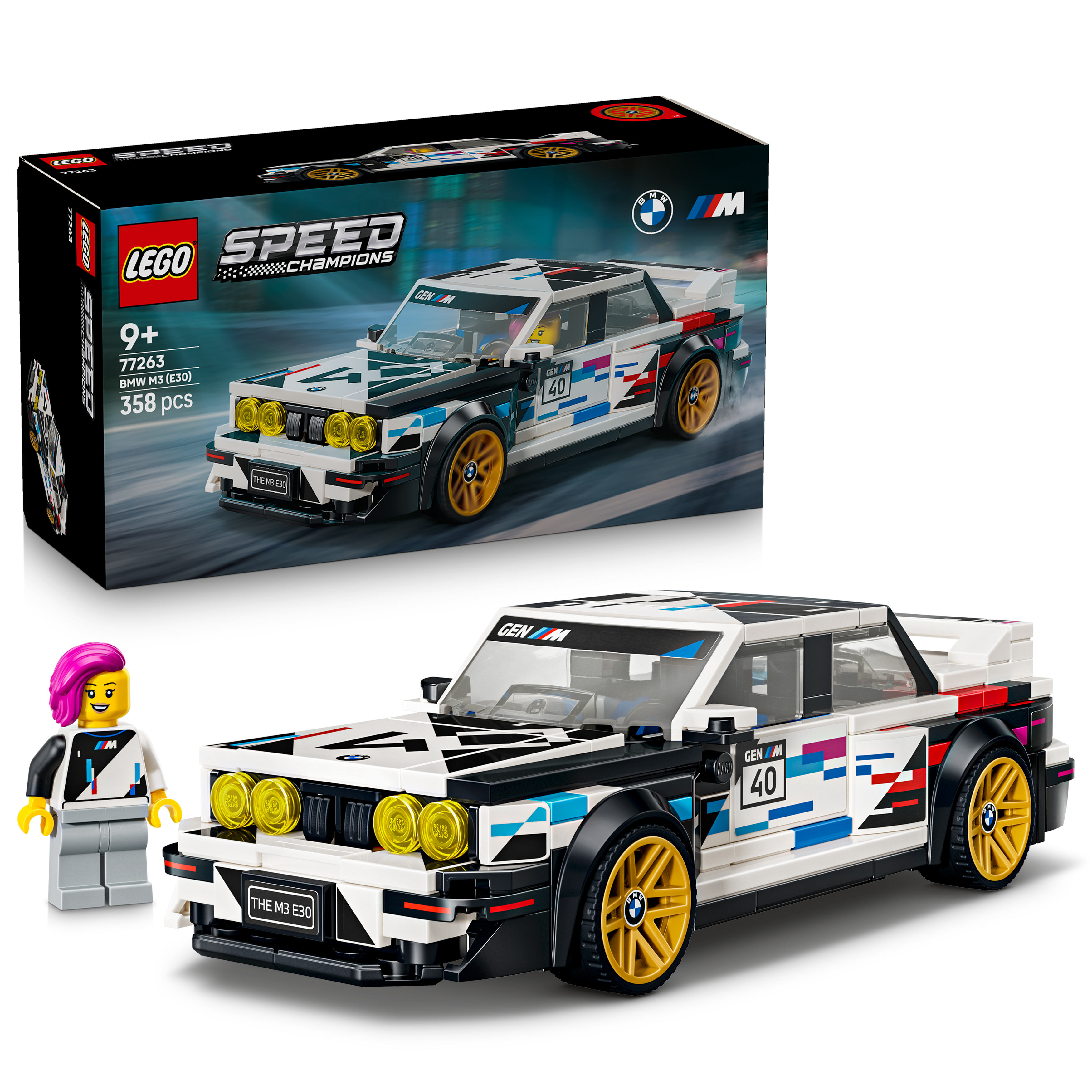 LEGO 77263 Speed Champions BMW M3 E30 Toy Car Kit