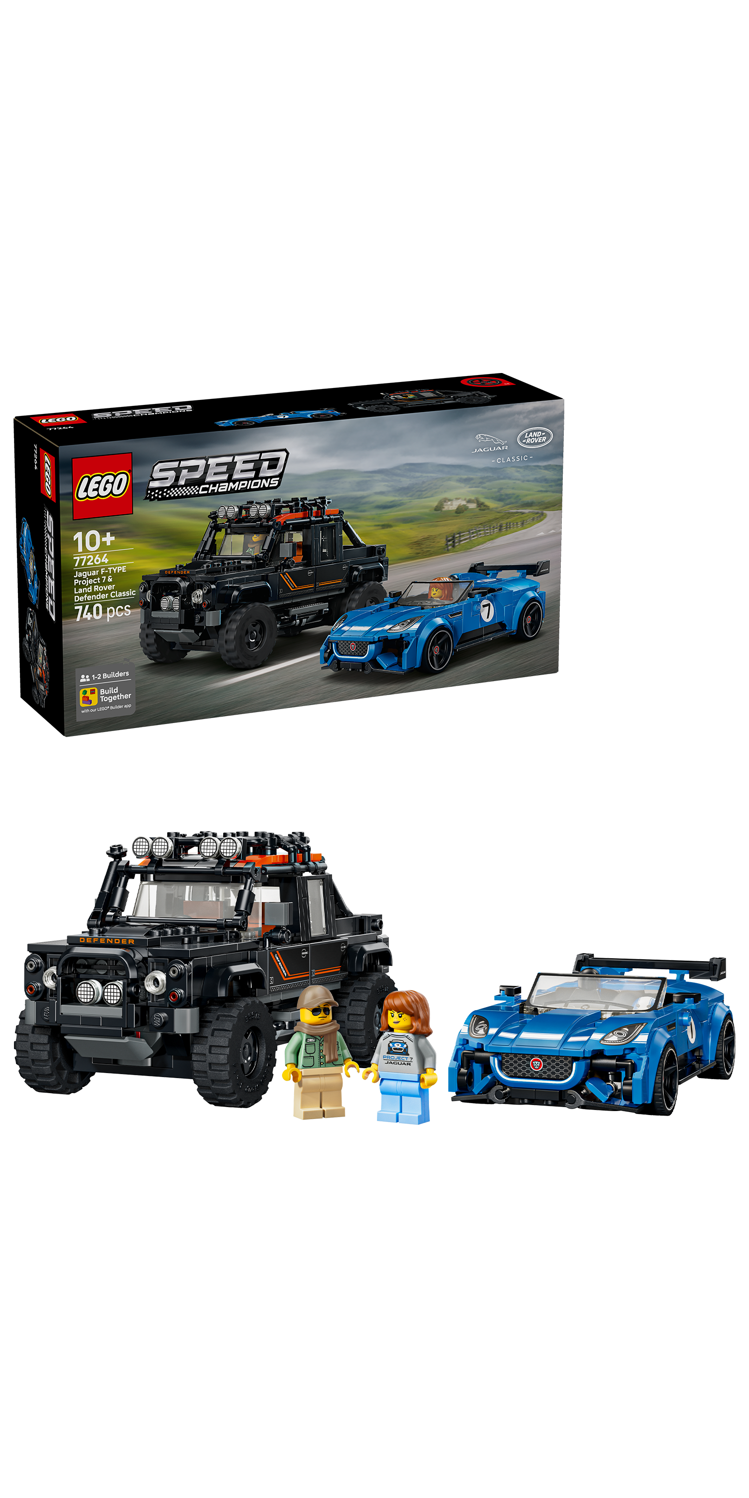 LEGO 77264 Speed Champions Jaguar Project 7 & Land Rover Defender