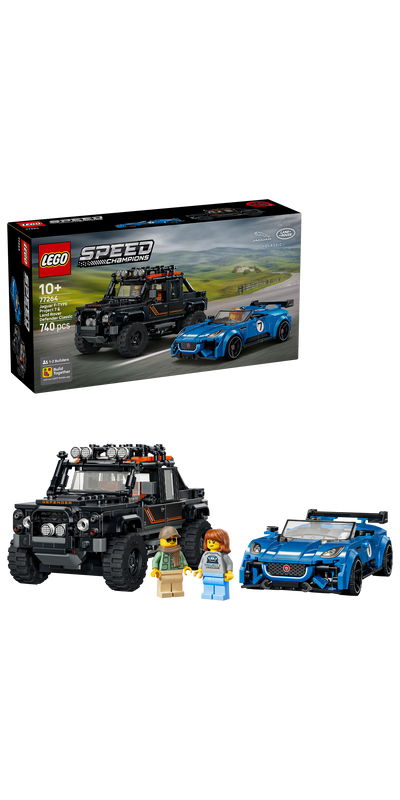 LEGO 77264 Speed Champions Jaguar Project 7 & Land Rover Defender