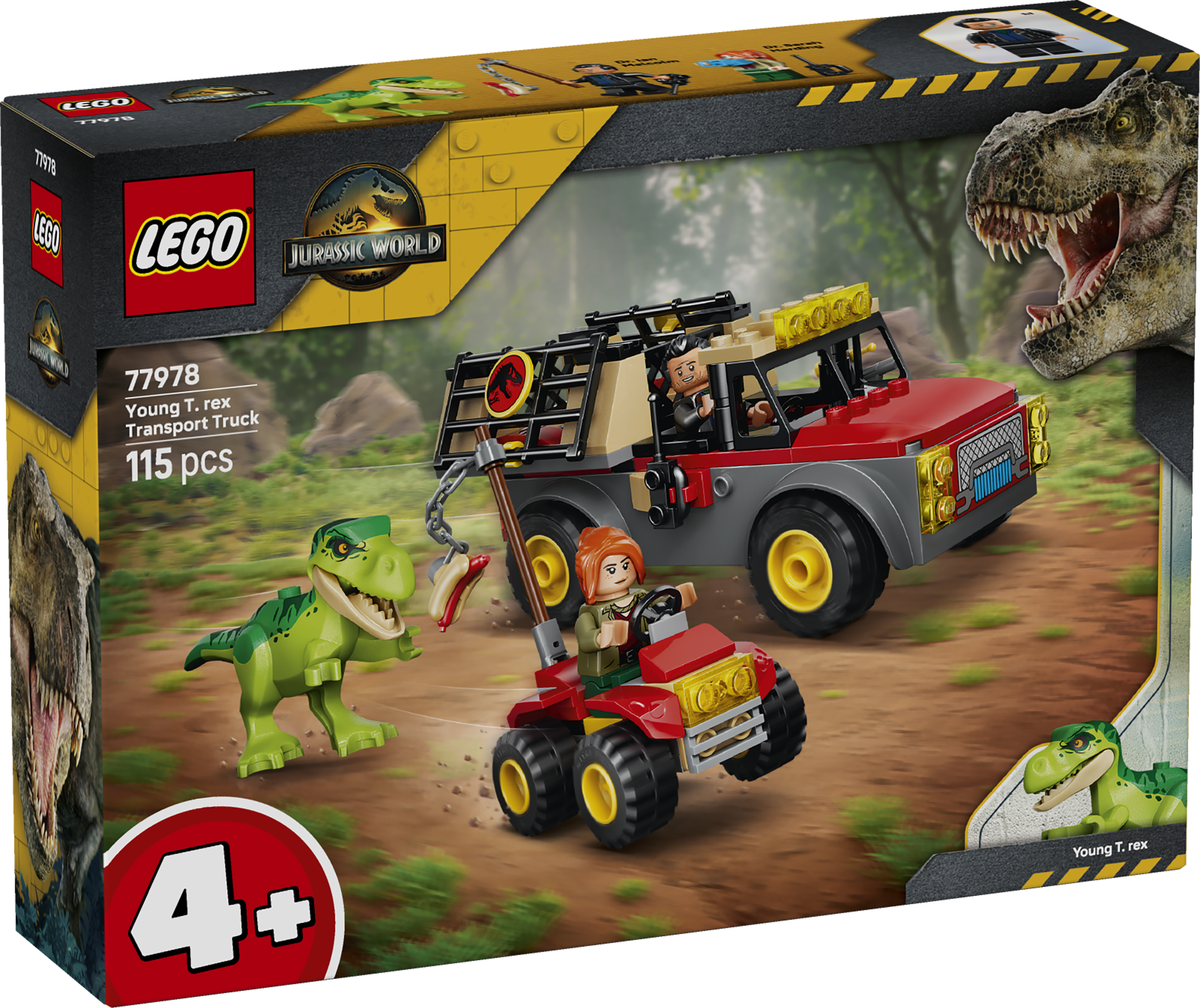 LEGO 77978 Jurassic World Young T. rex Transport Truck Toy