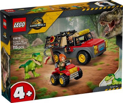 LEGO 77978 Jurassic World Young T. rex Transport Truck Toy