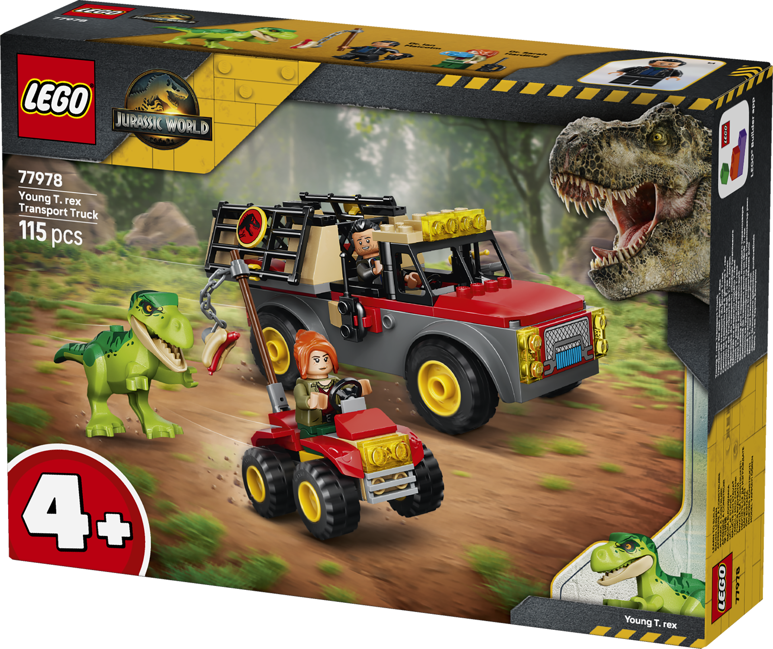 LEGO 77978 Jurassic World Young T. rex Transport Truck Toy