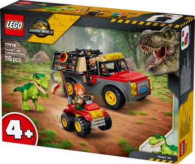 LEGO 77978 Jurassic World Young T. rex Transport Truck Toy