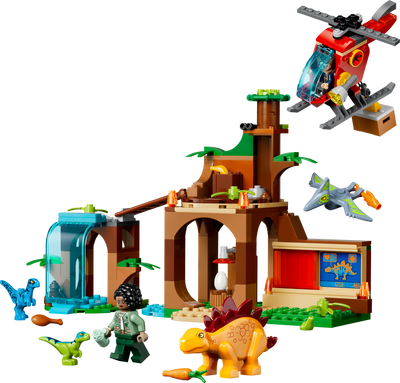 LEGO 77981 Jurassic World Velociraptor, Stegosaurus & Pteranodon Rescue