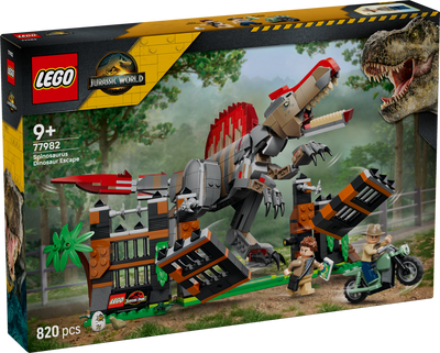 LEGO 77982 Jurassic World Spinosaurus Dinosaur Escape Toy