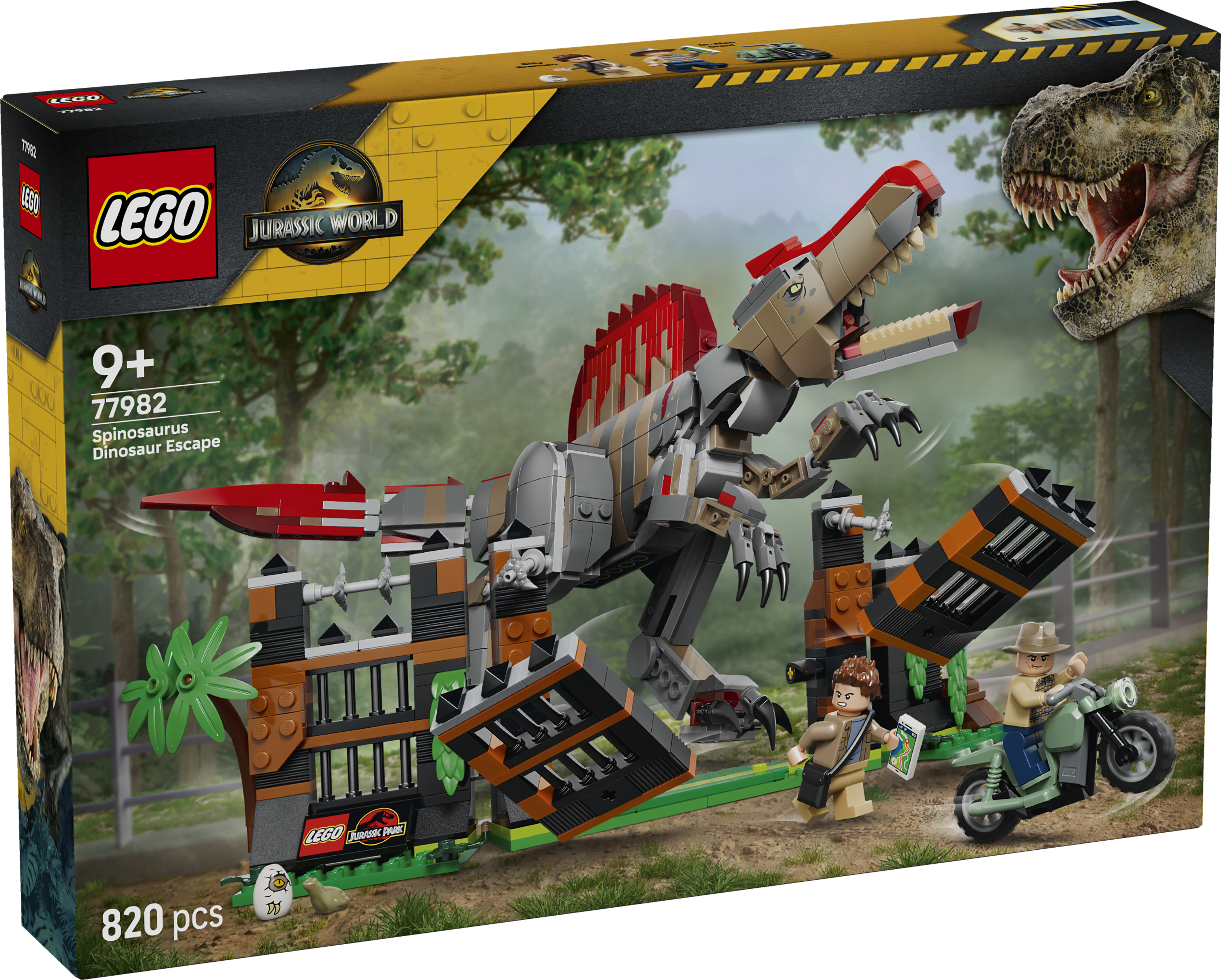 LEGO 77982 Jurassic World Spinosaurus Dinosaur Escape Toy