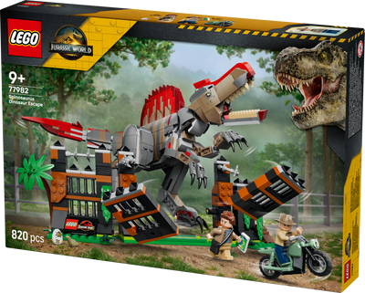 LEGO 77982 Jurassic World Spinosaurus Dinosaur Escape Toy