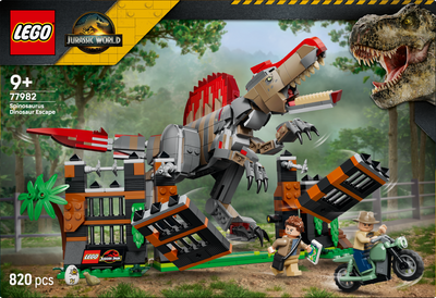 LEGO 77982 Jurassic World Spinosaurus Dinosaur Escape Toy
