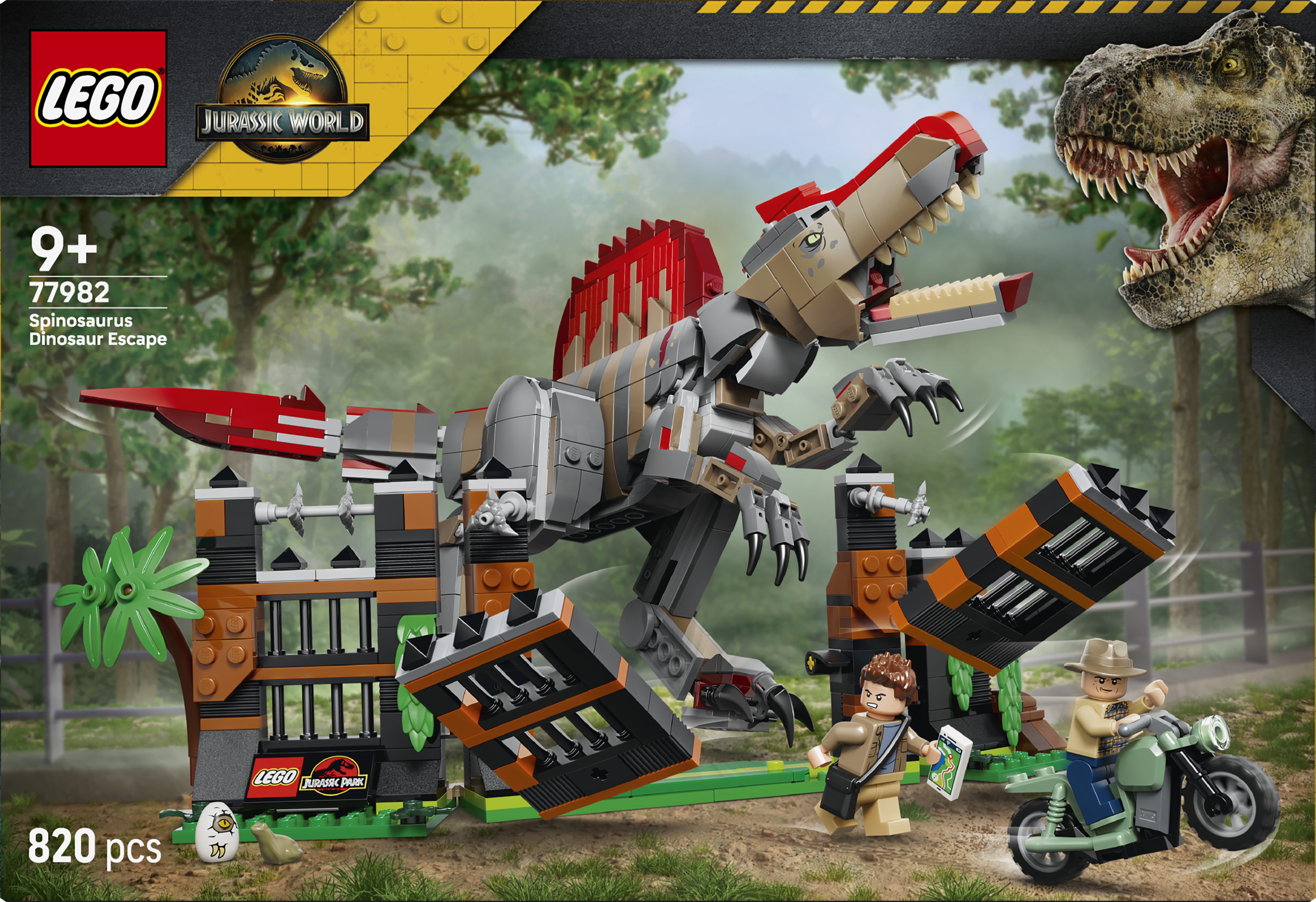 LEGO 77982 Jurassic World Spinosaurus Dinosaur Escape Toy
