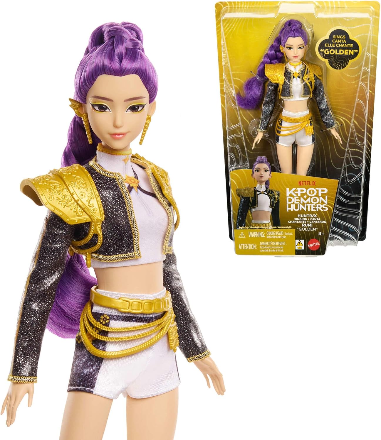 Mattel JRN40 K-Pop Demon Hunters Rumi Golden Singing Doll