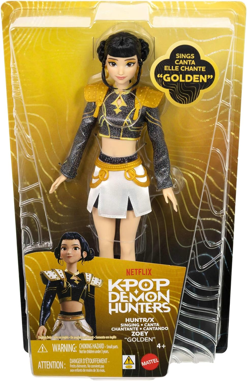 Mattel JRN42 K-Pop Demon Hunters Zoey Golden Singing Doll