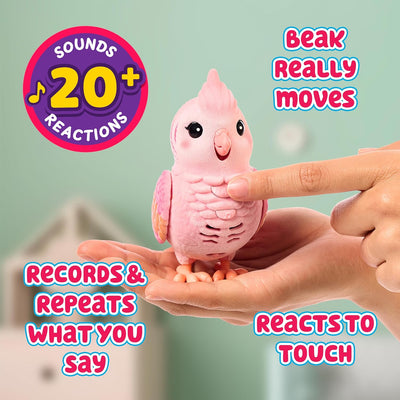 Little Live Pets My Really Real Talking Bird Toy & Cage Pink