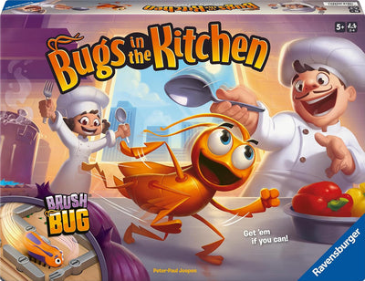 Ravensburger Bugs in the Kitchen board game box with cartoon chefs and bug