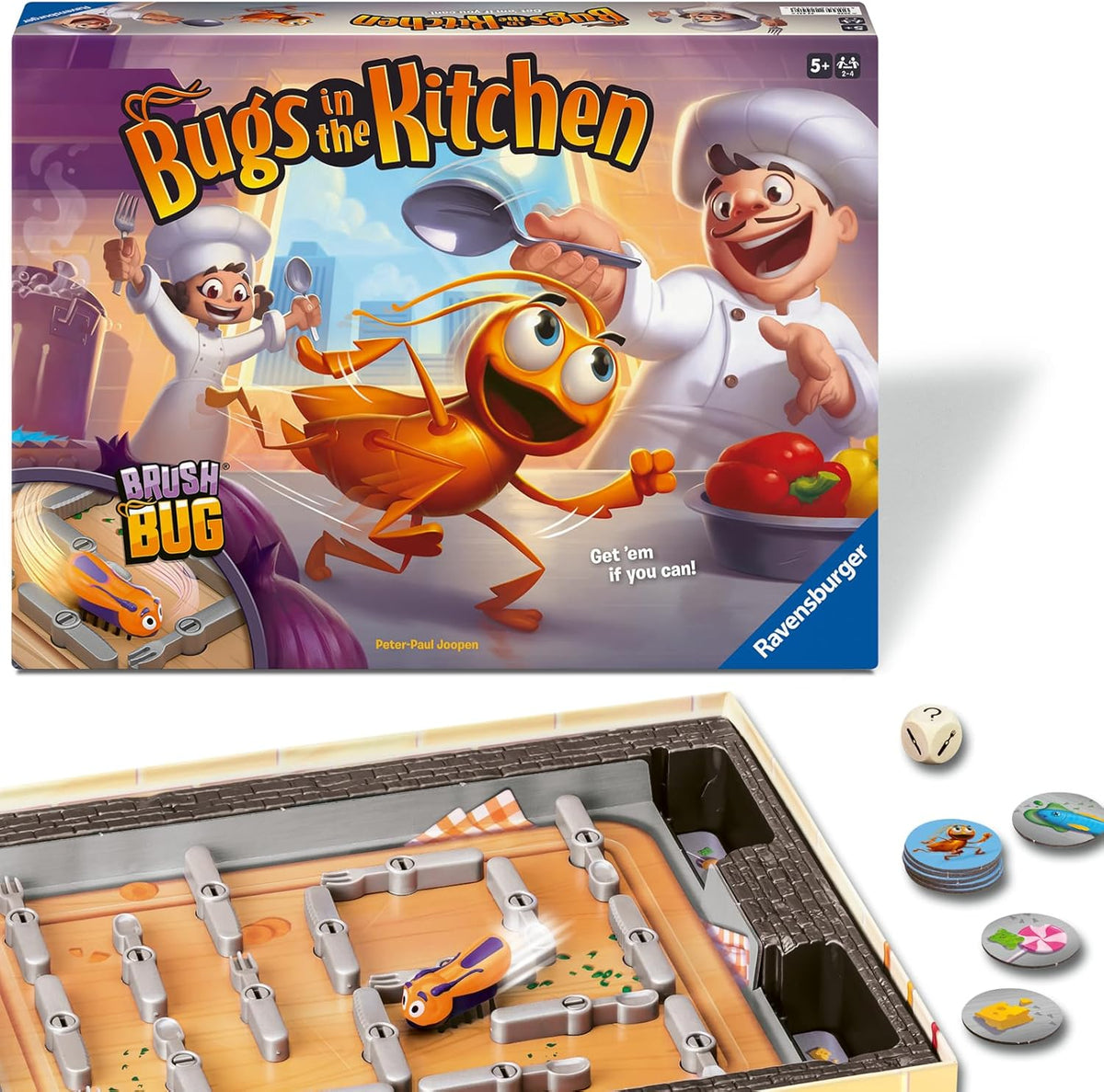 Ravensburger Bugs in the Kitchen box with maze board and game pieces