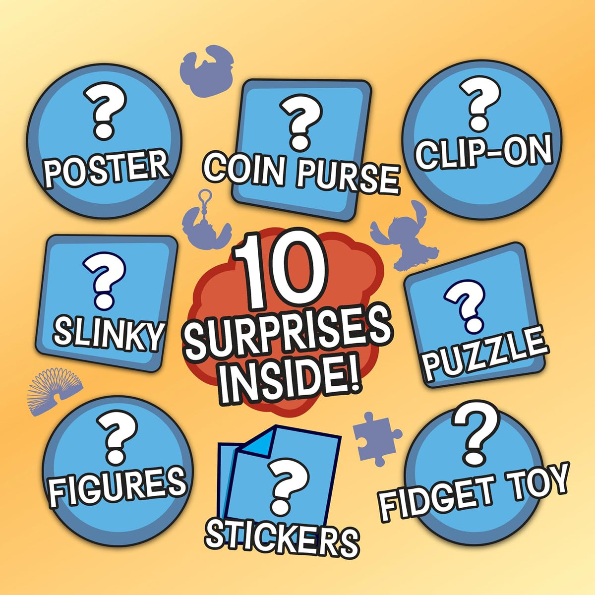 Disney Stitch Jumbo Mystery Capsule, 23 cm Surprise Toy Capsule with 10 Toys - view 2