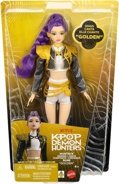 Mattel JRN40 K-Pop Demon Hunters Rumi Golden Singing Doll