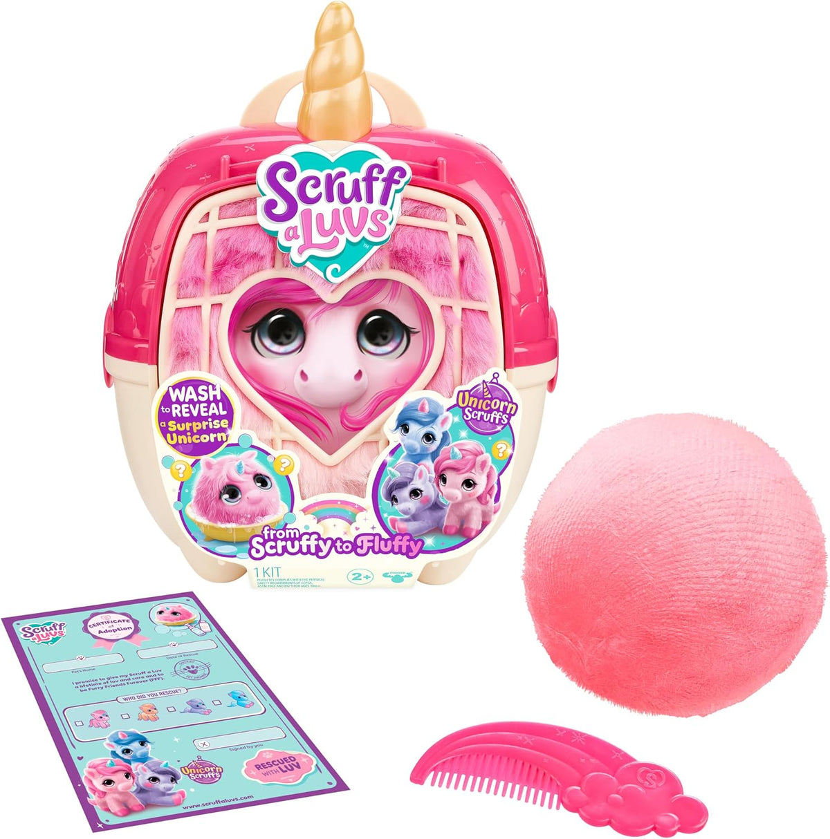 Scruff a Luvs Unicorn Scruffs - Pink