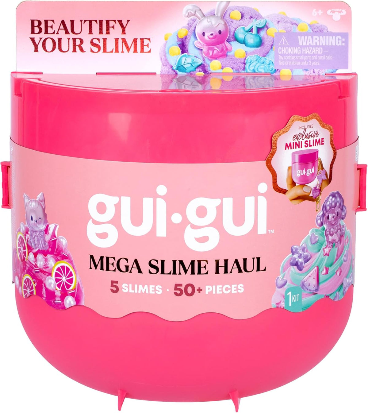 GUI GUI Mega Slime Haul, 5 Scented Slimes, 50+ Pieces